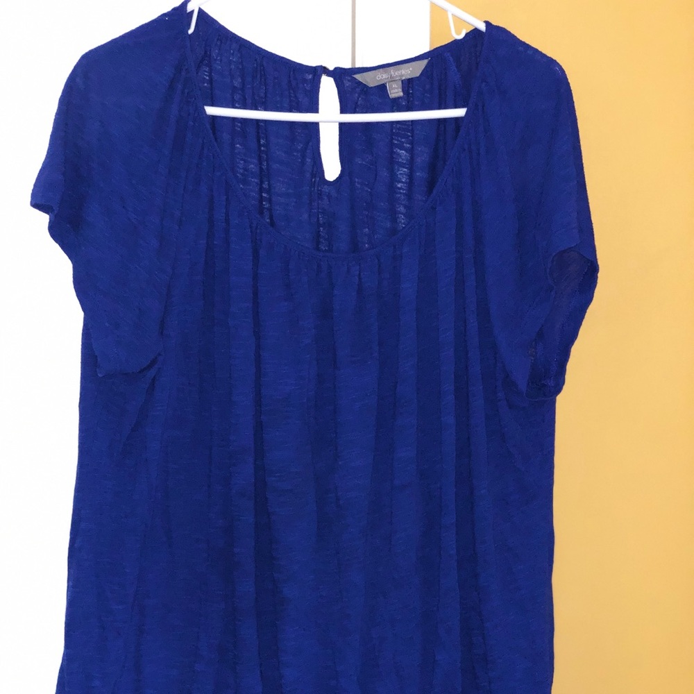 Daisy Fuentes Royal Blue Blouse